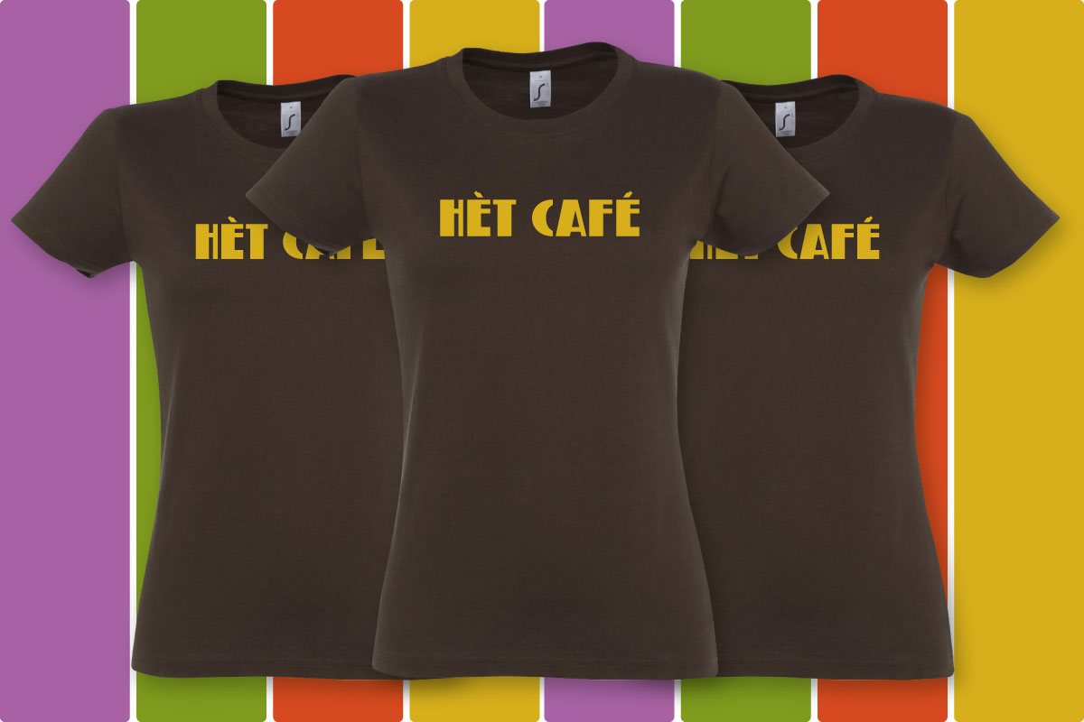 Iconisch T-shirt Cafe van Wervershoof (dames)